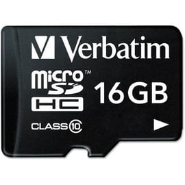 Verbatim microSDHC 16GB Class 10 + SD-Adapter