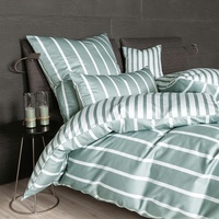 Janine Bettbezug einzeln 240x220 cm | salbeigrün  Mako-Satin Bettwäsche modern classic