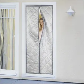 Maximex Wärmeschutz 2in1 Klettband 80 x 200 cm Grau