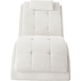 Home Affaire Relaxliege HOME AFFAIRE "Vengo 2, moderne Solitär Relaxpolsterliege, bequem und elegant", weiß, B:70cm H:92cm T:170cm, Sofas, mit Kopfkissen, Mattenoptik auf Korpus