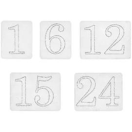 Rico Design Stick & Stitch Packung Adventskalender Zahlen, schwarz, inkl. wasserlöslicher, bedruckter Stickvorlage