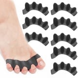 8X Zehenspreizer Silikon,Zehenspreizer Hallux Valgus Korrektur Silikon,Zehenspreizer Hallux Valgus Korrektur,Gel Zehentrenner für Bunion Korrektur, Korrektur für alle Zehen,Hammerzehen Korrektoren