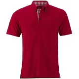 James & Nicholson - Herren Klassisches Polo im Trachtenlook (XXL, red/red-White) - XXL