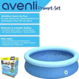 Avenli Pool Prompt Set 183 x 183 x 50 cm inkl. Filterpumpe