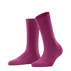 FALKE Damen Socken - Family SO, Kurzsocken, einfarbig Lila 35-38