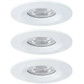 Paulmann Einbauleuchte Nova mini Coin Weiß matt starr 3er set
