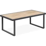 Konsimo Konsimo® Gartentisch Anthrazit, Stahl/Keramikplatte, Loft, 118x45x65cm - Grau