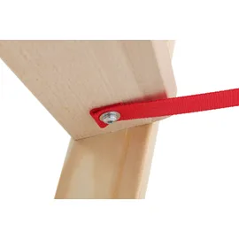 Hymer Holz-Stufenstehleiter 2x6 Stufen Länge 1,80 m beidseitig begehbar