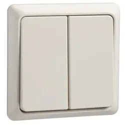 Elso 251500 Serienschalter 10A RENOVIERUNG komplett Schraubklemme perlweiß