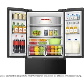 Hisense RQ5P470SAFD Multi Door (483 l, 1785 mm hoch, Schwarz)