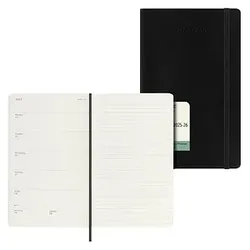 MOLESKINE Buchkalender Wochenkalender Juli 2025 - Dezember 2026 schwarz