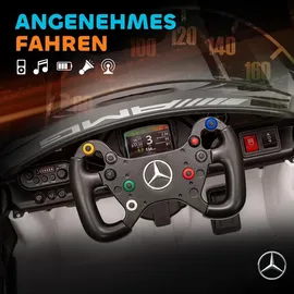 aiyaplay Kinder Elektroauto Mercedes-AMG 12V Weiß (1-tlg)