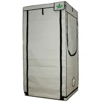 Premium Growzelt 100x100x200 cm, Anbaubox für Pflanzenzucht, Pflanzenzelt