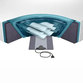 Beliani Wasserbettmatratze 160 x 200 cm H2 Kunststoff, Polyester