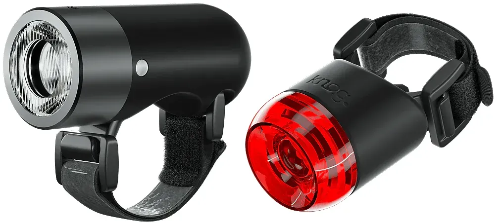 Knog Plug Fahrradlampe Twinpack StVZO, (140/10 Lumen) ONE SIZE black