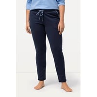 Ulla Popken Große Größen Loungewear-Hose, Damen, blau, Größe: 62/64, Baumwolle/Polyester, Ulla Popken