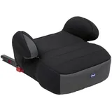 Chicco Chicco, Quasar Fix i-Size, Kindersitzerhöhung 7-12 Jahre (126-150 cm), Einfacher Einbau über den 3-Punkt-Gurt, mit Gurtführung, gepolsterten Armlehnen und komfortablem Sitz, Obsidian