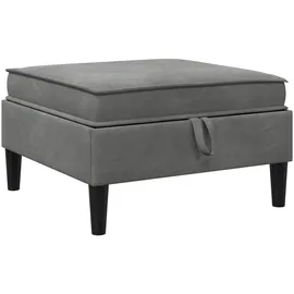 vidaXL Sofa-Hocker mit Stauraum 1 Teile  grau Samt