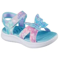 SKECHERS Baby-Mädchen »JUMPSTERS SANDAL-BUTTERFLY Brites Blink,-Klettschuh, Schmetterlingdesign, Größenschablone zum