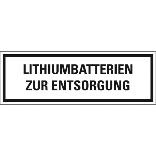 Aufkleber I Verpackungszeichen Lithiumbatterien zur.., deutsch, Folie, seewasserbeständig, 500/Rolle, IMDG-Code, GGVSEB, ADR