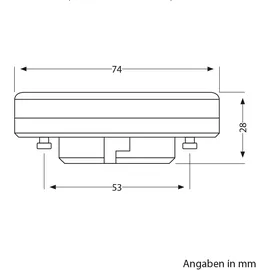ledscom.de GX53 LED Leuchtmittel 4,2 W GX53 warmweiß 1 St.