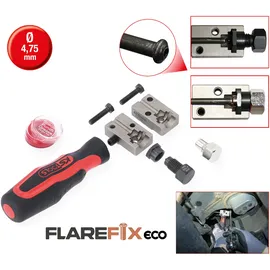 KS Tools FLAREFIXeco 4,75 mm Universal-Bremsleitungs-Bördelgerät-Satz, 4-tlg.