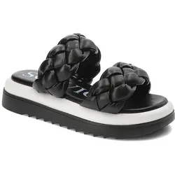 Schwarze Flip-Flops Sca’Viola Schlupfschuhe, 36