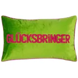 PAD Kissenbezug Glücksbringer 30 x 50 cm Polyester Grün