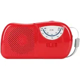 Vintage Fm/am-radio, Hohe Empfindlichkeit, Klarer Klang, Mini-taschenradio Für Reisen Und Zuhause, Rot