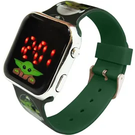 Star Wars The Mandalorian LED digitale Armbanduhr Grün