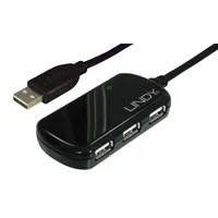 Lindy USB 2.0 Pro 8m inklusive 4 Port USB-Hub