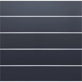 tetzner & jentsch T & J Farö-Serie HPL-Steckzaunsystem Zaunset Anthrazit 179,2 x 177,5 cm