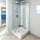 AcquaVapore D38-20L0 Komplettdusche 100 x 100 cm links weiß Sicherheitsglas D38-20L0