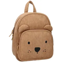 KidzRoom Manchester Kinder Rucksack Beary Excited Groß, Braun, Kindergartenrucksack