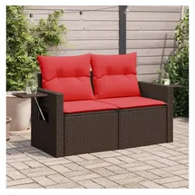 vidaXL Gartensofa Loungesofa braun
