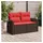 vidaXL Gartensofa Loungesofa braun