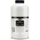 LM-Kreativ Metallic-Wandfarbe 2L - Weiß - Wasserbasierte, hochdeckende Metallic- und Glitzerfarbe für stilvolle Innenräume. Küchenfarbe und Möbelfarbe für kreative DIY - Wandgestaltung