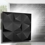 3D Wandpaneele aus Polystyrol XPS Styropor – 50x50 cm, 3 mm dick – Moderne 3D Wandverkleidung & Deckenpaneele – Leichte Wanddeko Platten für Wohnzimmer, Schlafzimmer, Innenräume
