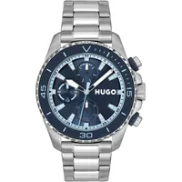 Hugo »#DIVE« Quarzuhr, Armbanduhr, Herrenuhr, Edelstahlarmband, analog