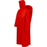 normani Regenponcho Regenponcho Tutunendo mit Rucksackfunktion - Extra Langer wasserdichter Outdoorponcho braun|rot XXL/3XL