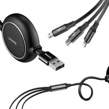 Baseus USB auf Micro USB / Lightning / USB-C 1,2 m Schwarz