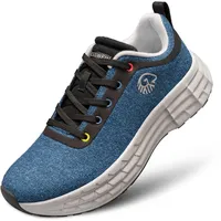 Giesswein Merino Jump Men – Herren Sneaker mit Alpha-Antishock-Concept, Merino 3D-Strick, Super Critical Foam Sohle - 42 EU