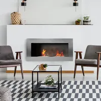 HOMCOM Kamin Biokamin Gelkamin Ethanolkamin Bioethanol Kaminofen Wandkamin Stahl