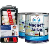 Plid Magnetfarbe Magnet Magnetlack Magnetwand Set Anthrazit