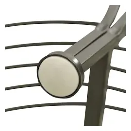 vidaXL Baumbank Halbrund 160 x 61 x 89 cm Grau