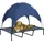 PawHut Hundebett mit Baldachin 122 x 92 x 108 cm dunkelblau