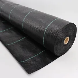 Aquagart 10m2 Bodengewebe Unkrautfolie Mulchfolie 100g 1m breit schwarz
