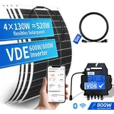 520W Balkonkraftwerk Solarpanel Flexibel und 600W/800W APsystems Photovoltaik