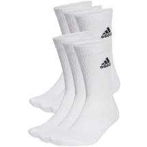 adidas Cushioned Sportswear Crew Socken 6er Pack White / Black 31-33