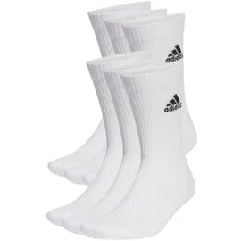 adidas Cushioned Sportswear Crew Socken 6er Pack White / Black 31-33